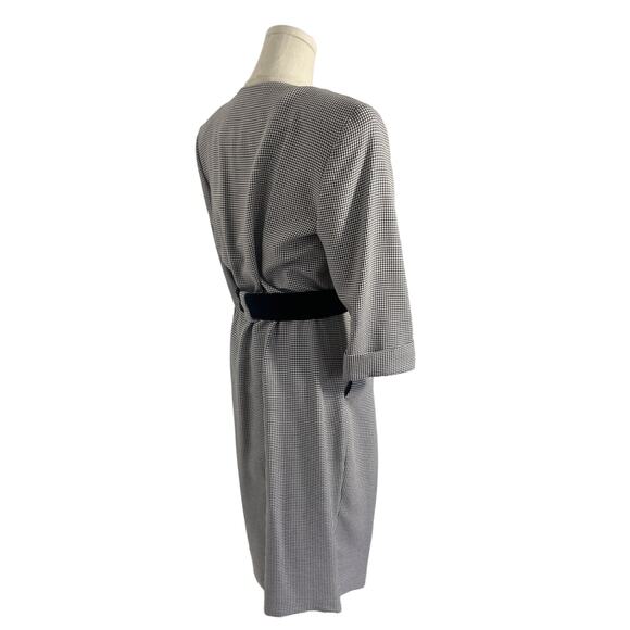 Womens 70's 80's Gingham Vintage Pinup Dress midi | MEDIUM - Picture 5 of 5